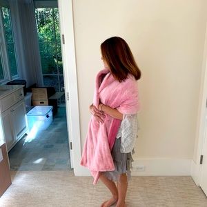 “Pink mink” stole. This is a show stopper.